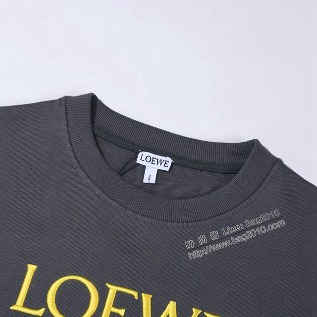 Loewe專櫃羅意威2023FW新款刺繡衛衣 男女同款 tzy3005